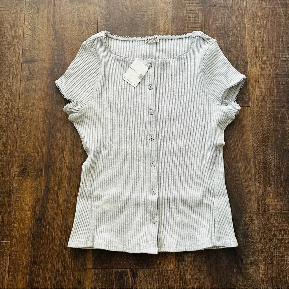 NWT Free People Most Wanted Cardi | Medium | Light Heather - Picture 6 of 8